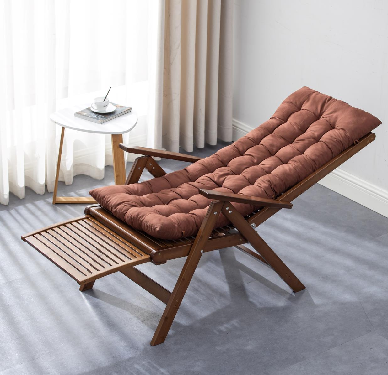 Foldable Bamboo Backrest Adjustable Chair