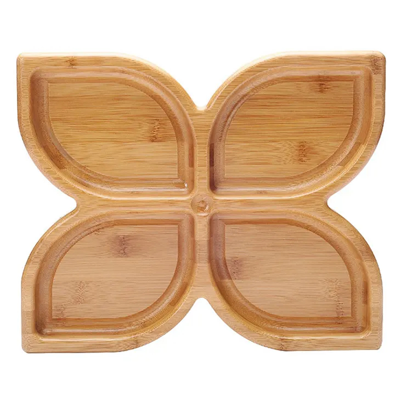 Biodegradable bamboo fruit plate