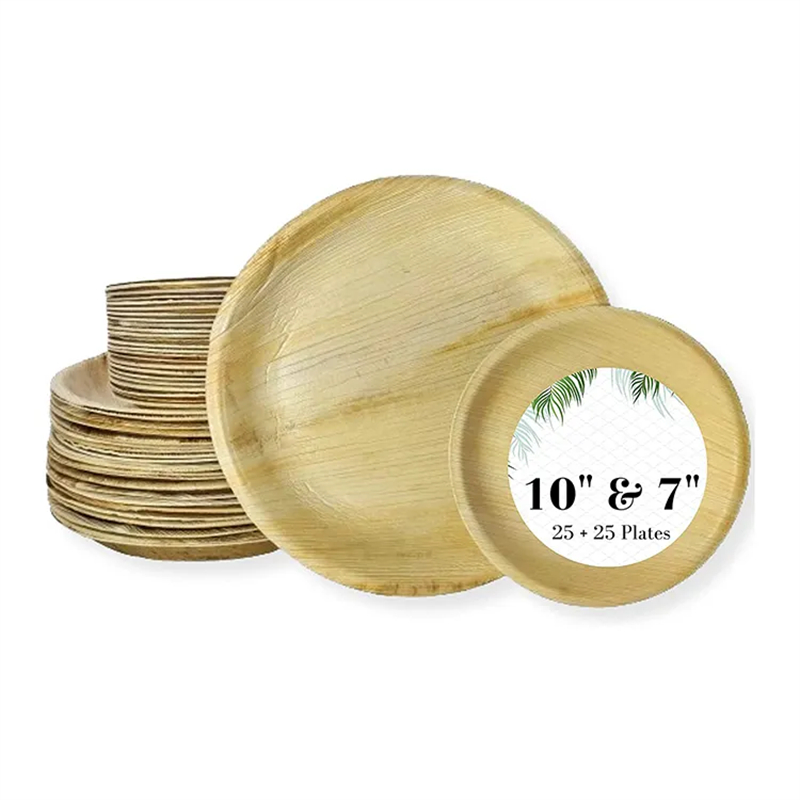 Round Palm Leaf Tray