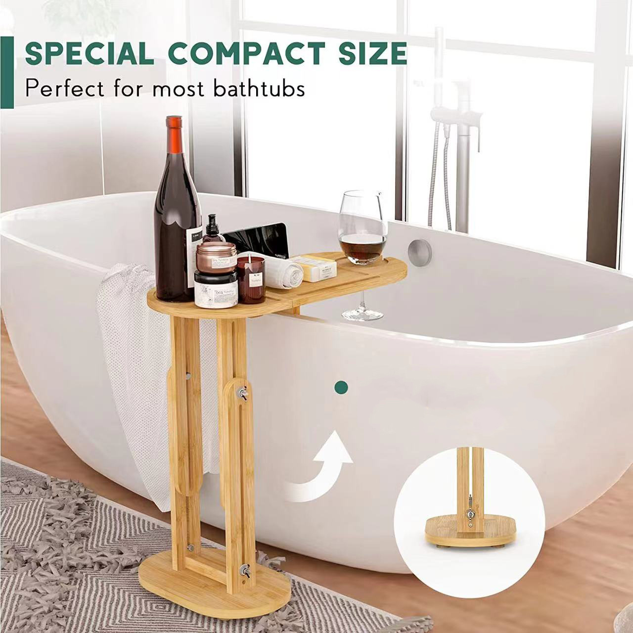 Supported Bathtub Rack