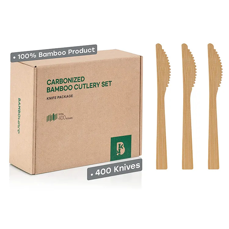 Bamboo knife fork and spoon disposable