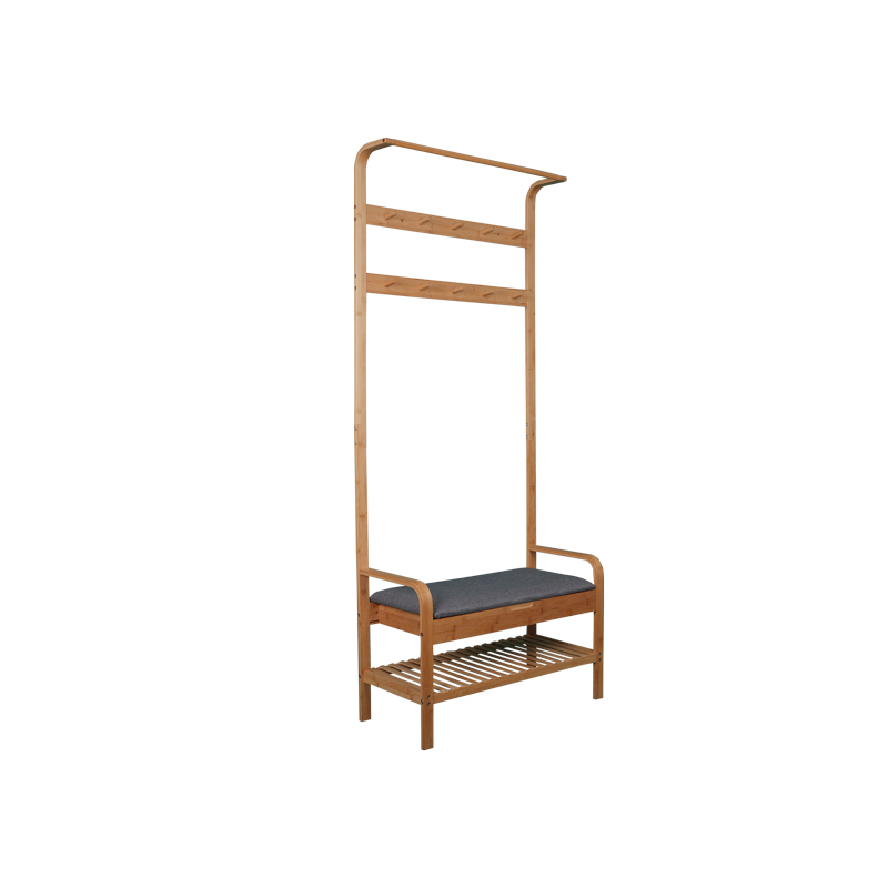 Sitting stool Curved hanging clothes rack