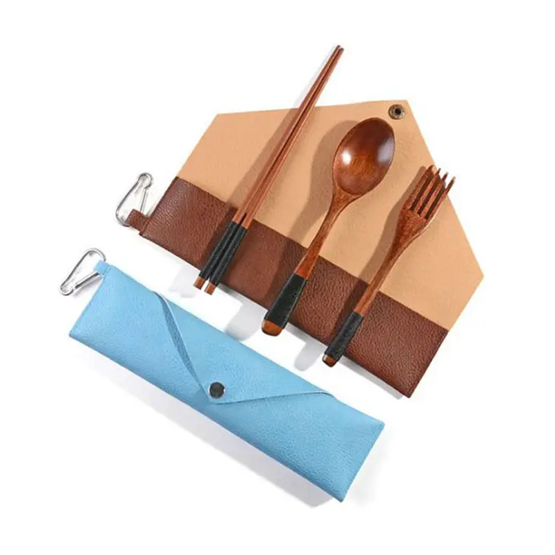 Disposable knife and fork set