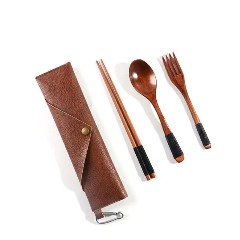 Disposable knife and fork set