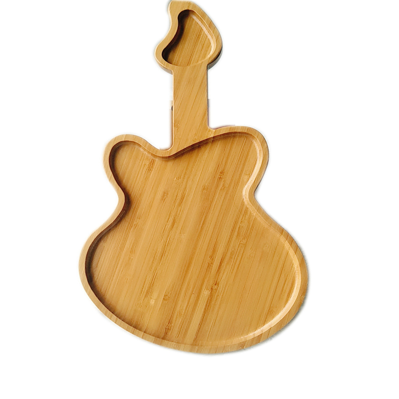 Guitar Shape Bamboo Plate