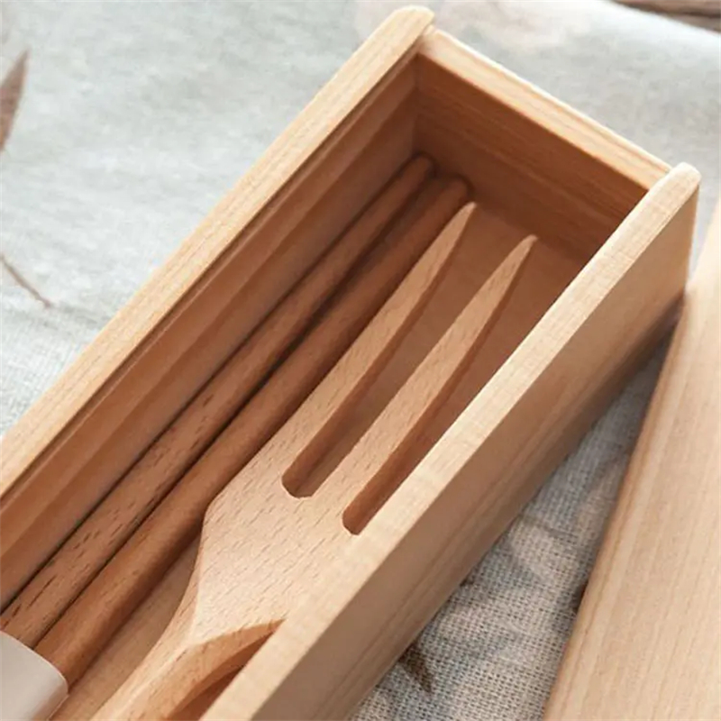 Bamboo disposable knife and fork