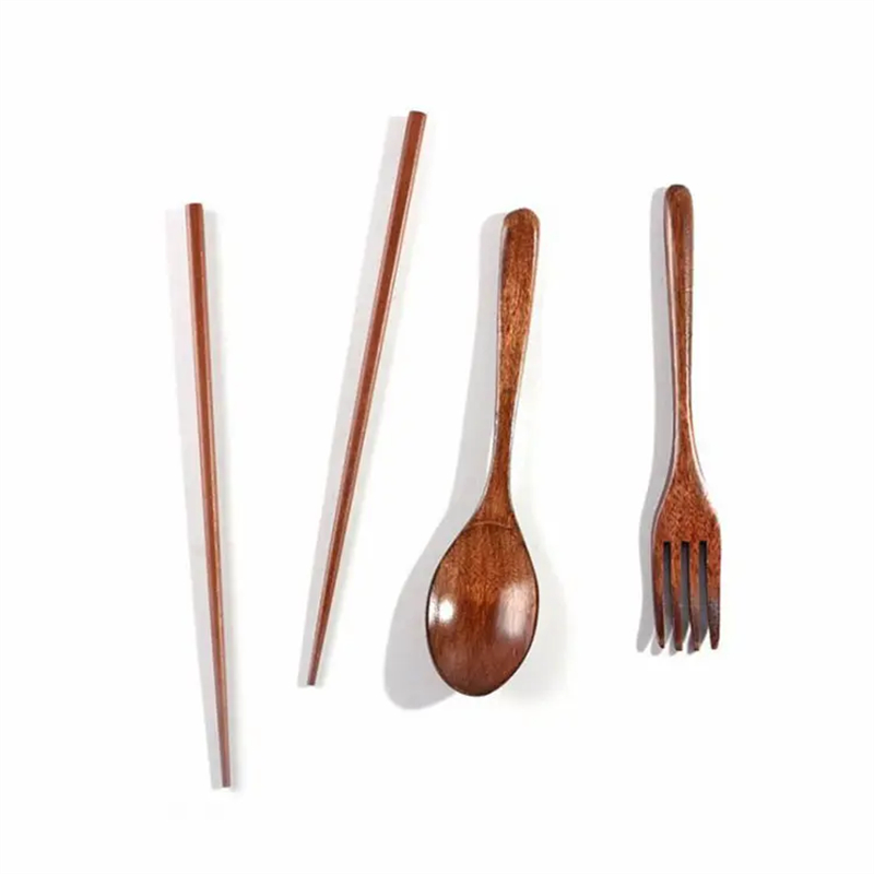 Disposable knife and fork set