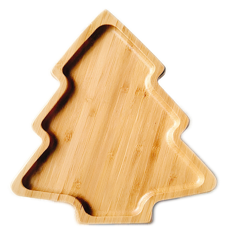 Christmas Tree Bamboo Plate