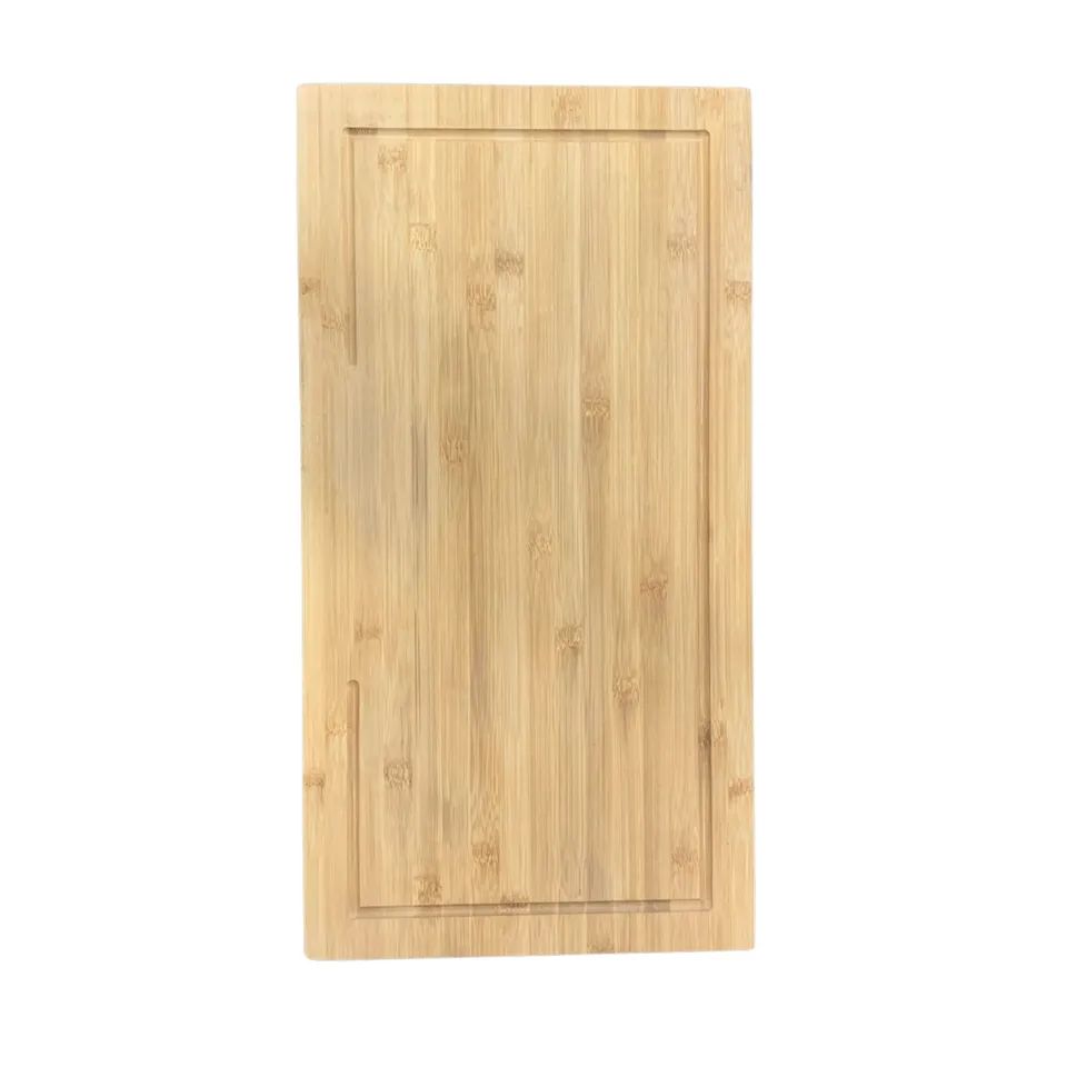 Large bamboo chopping board with stand