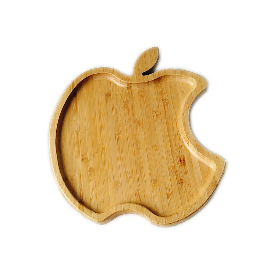 Apple Shape Bamboo Plate