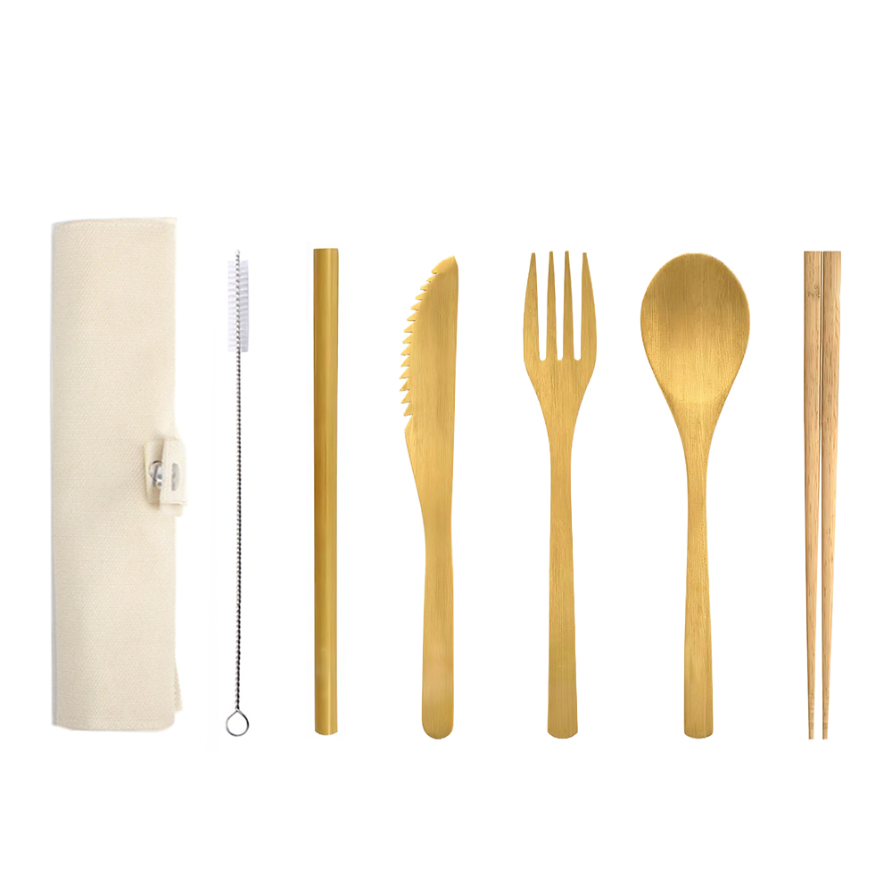 Reusable Bamboo Cutlery Set