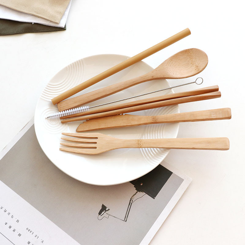 Reusable Bamboo Cutlery Set