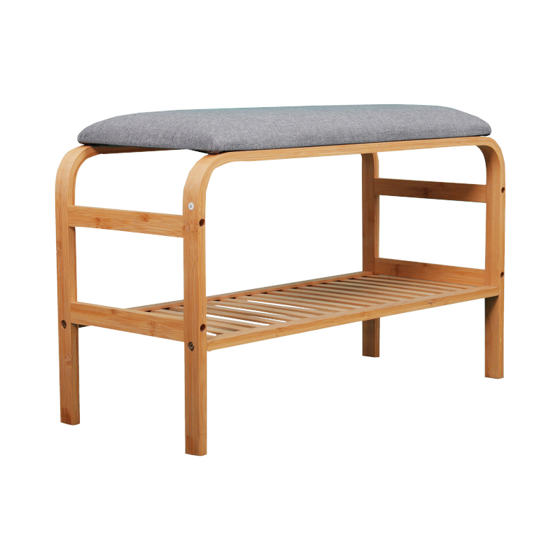 Single layer semi-circular shoe changing stool