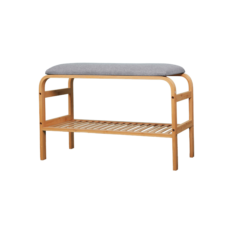 Single layer semi-circular shoe changing stool