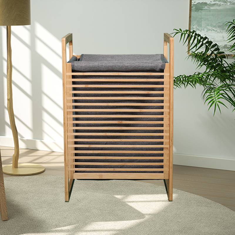 Straight side laundry basket
