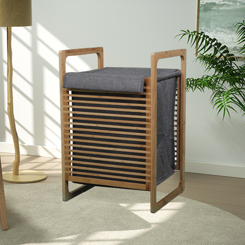 Straight side laundry basket